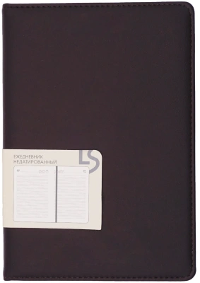 Ежедневник А5, недатированный, 136л., иск кожа, Maple, коричневый, Эксмо