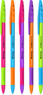 Ручка шариковая, 0.7мм, синяя, Berlingo "Tribase grip fuze"