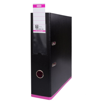 KALAM.KZ - Регистратор A4, 80мм, PP/PP, черный/розовый Hamelin