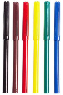 KALAM.KZ - Фломастеры 6 цветов, "Hatber Eco", серия "Космос", в картонной упаковке