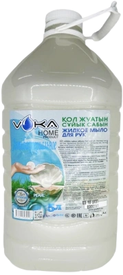 Мыло жидкое 5л Жемчужное, антибактериальное в бутылке, "Voka"