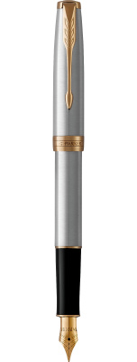 Ручка перьевая Parker Sonnet Stainless Steel GT, 1.0мм.