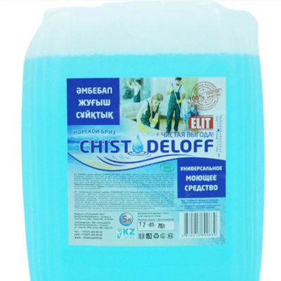 Средство моющее, универсальное для пола, 5л Морской бриз CHISTODELOFF ELITE 