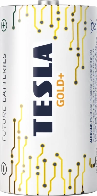 KALAM.KZ - Батарейка C, 1.5V, Alkaline (блистер 2шт) Tesla Gold