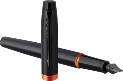 KALAM.KZ - Ручка перьевая Parker IM Professionals Flame Orange BT, 0,8 мм F, синяя 2172943