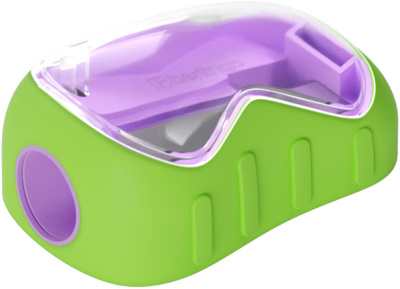 KALAM.KZ - Точилка 1 отверстие, с контейнером, пластик, ассорти "Soft" Berlingo