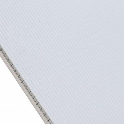 Блокнот 80л, А5, клетка, на гребне, пластиковая обложка, серия "Velvet - Белый","Hatber"