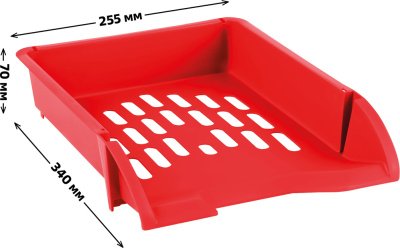 KALAM.KZ - Лоток горизонтальный А4, красный Стамм Лидер