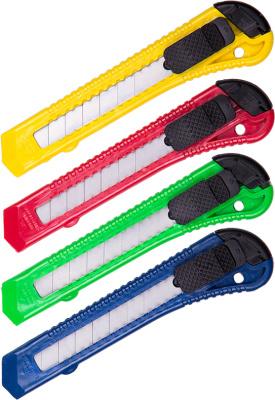 KALAM.KZ - Нож канцелярский 18 мм с фиксатором, OfficeSpace (178794 арт.)