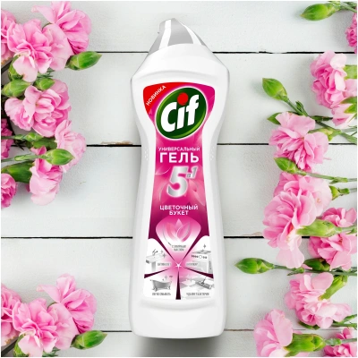 KALAM.KZ - Чистящее средство для уборки, 750мл, гель Cif Актив Цветочный букет