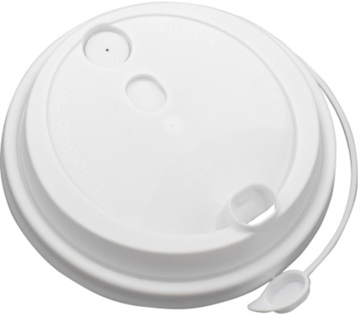 KALAM.KZ - Крышка к стакану бумажному d -90 прозрачная с питейником (50 шт в уп)