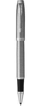 KALAM.KZ - Ручка роллерная Parker IM Stainless Steel CT, 0,5 мм F, черная 2143633