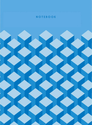 Блокнот 40л, А6, клетка, обл. мягкий картон, склейка, синий ЭКСМО