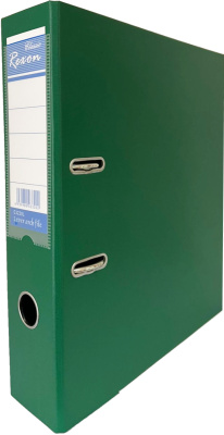 KALAM.KZ - Регистратор A4, 55мм, PVC/Paper, зеленый Rexon