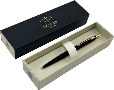KALAM.KZ - Ручка шариковая "Classic Matte Black GT" синяя, 1.0мм, кнопочн., подар. упак, Parker 