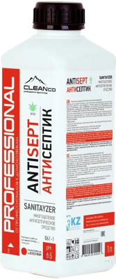KALAM.KZ - Дезинфицирующее средство и антисептик для рук "Cleanco" 1л. без дозатора Antisept Sanitayser 