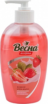 KALAM.KZ - Мыло-крем жидкое 280мл земляника со сливками с дозатором "Весна" 