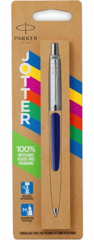 KALAM.KZ - Ручка шариковая Jotter Navy Blue Chrome CT, синяя, 1,0мм, кнопочн., Parker