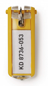 KALAM.KZ - Брелок для ключей, 6шт, желтый Durable