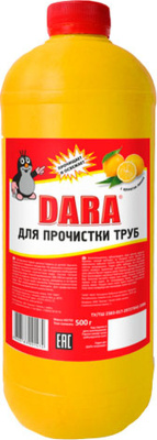 Чистящее средство для чистки труб и канализации 1000 мл, Dara