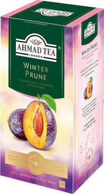 Чай черный, 25 пакетиков Ahmad Winter Prune (Зимний чернослив)