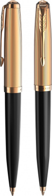 KALAM.KZ - Ручка шариковая Parker 51 Deluxe Black GT, 1,0 мм М, черная 2123513