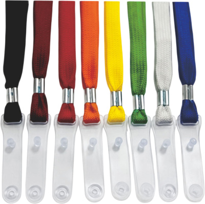 Ремешок для бейджа, 45см, c пластиковым клипом, зеленый Kejea