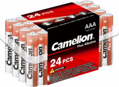 Батарейка, CAMELION, LR03-PB24, Plus Alkaline, AAA, 1.5V, 24 шт. в пластиковом кейс