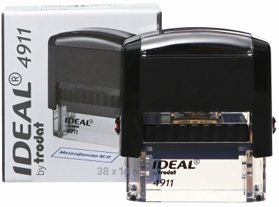 Оснастка 38x14мм, для штампа 4911, черная, Ideal, Trodat