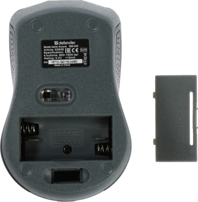 KALAM.KZ - Мышь беспроводная Defender ММ-935 Accura серая