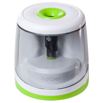 KALAM.KZ - Точилка электрическая , 1 отверстие, с контейнером, автостоп, в пластиковом боксе,"Hatber EPS-9025"