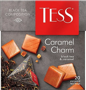 KALAM.KZ - Чай черный, 20 пакетов Caramel charm TESS