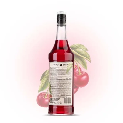 KALAM.KZ - Сироп Македонская вишня, Pinch&Drop, стекло, 1л., D=85, H=330мм