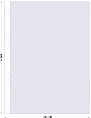 KALAM.KZ - Файл прозрачный A4, 0,035мм OfficeSpace
