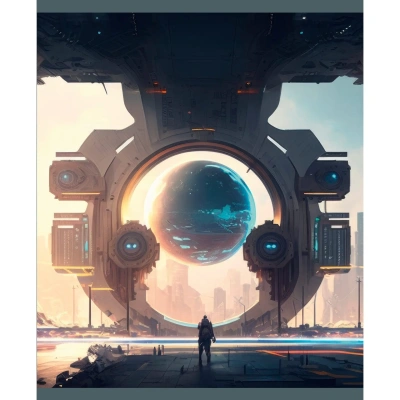 Тетрадь 48л, А5, клетка, скрепка, галактика, Эксмо