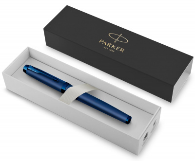 KALAM.KZ - Ручка роллерная Parker IM Professionals Monochrome Blue, 0,8 мм F, черная, 2172965