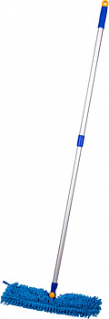 KALAM.KZ - Швабра двусторонняя OfficeClean Professional алюм., телескоп.ручка 75-130 см+насадка 40 см