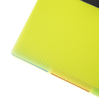 Тетрадь 96л, А5, линейка, 4 цветных разделителя, плас-ая обложка, на гребне, Diamond Neon - Жёлтая