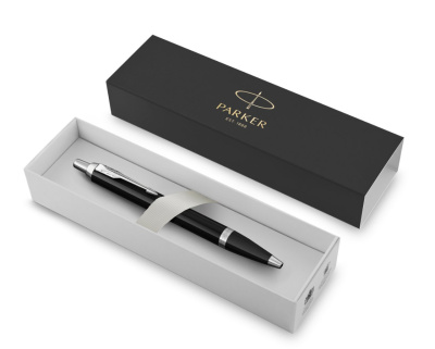 KALAM.KZ - Ручка шариковая Parker IM Black CT, 1,0 мм М, синяя 1931665