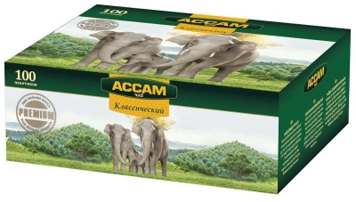 Чай черный, 100 пакетиков, Ассам Premium 100*2гр.