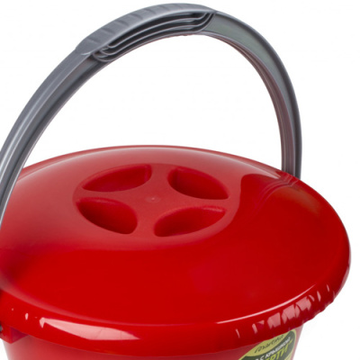 KALAM.KZ - Ведро пластиковое 3л с крышкой, красное, "Либерти"