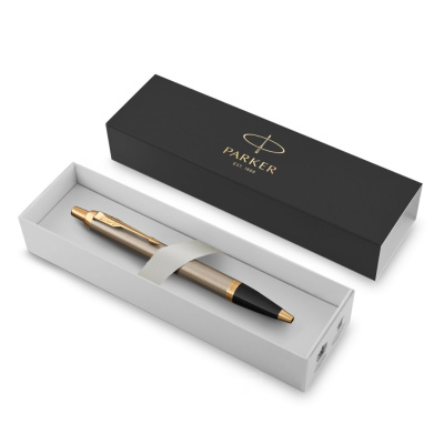 KALAM.KZ - Ручка шариковая Parker IM Brushed Metal GT, 1,0 мм М, синяя 1931670
