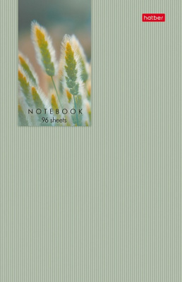 Блокнот 96л, А5, клетка, на скобе, обл.мелован картон., Прикосновение к природе, "Hatber"