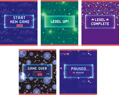 Тетрадь 48л, А5, скрепка, клетка, "Level up!", Эксмо