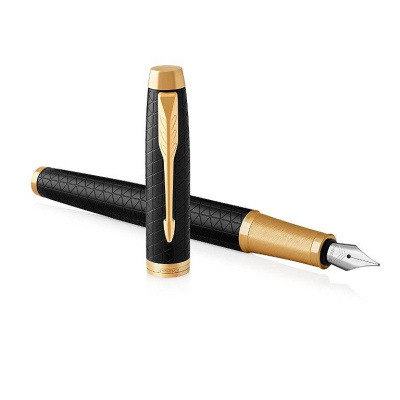 KALAM.KZ - Ручка перьевая Parker IM Premium Black GT, 0,8 мм F, синяя 1931646