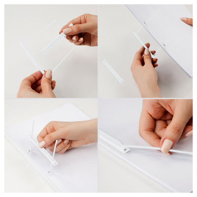 KALAM.KZ - Механизм скоросшивателя, пластиковый прозрачный, 100 шт в уп. Стамм