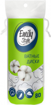 Ватные диски 80 шт "Emily Style" 