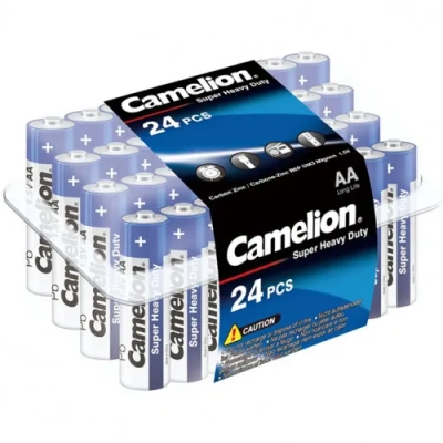 Батарейка AA, 1.5V, Super Heavy Duty (Пластиковый кейс  24шт) Camelion