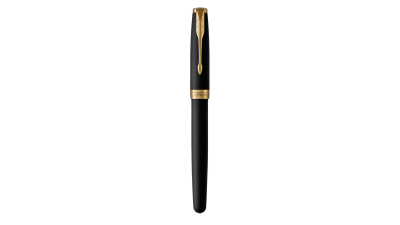 KALAM.KZ - Ручка перьевая Parker Sonnet Matte Black GT, 0,8 мм F, черная, отделка золото 1931516