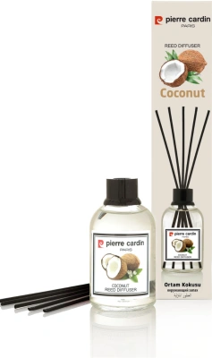 Освежитель-Аромадиффузор 110мл, Pierre Cardin с эфирными маслами с палочками, "Кокос"